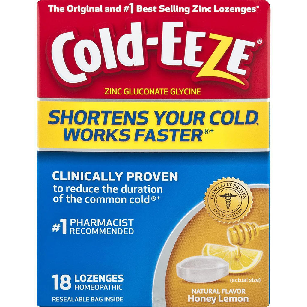 Cold-EEZE Cold Remedy Lozenges Honey Lemon, 18 Lozenges in one Pack