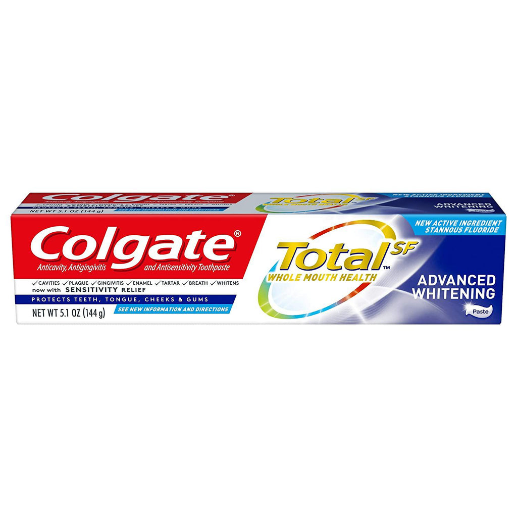 Colgate Total Whitening Toothpaste, Advanced Whitening - 5.1 Oz