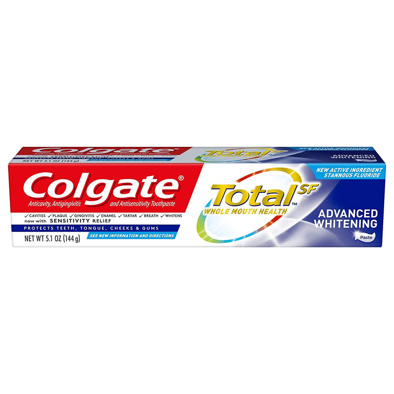 Colgate Total Whitening Toothpaste, Advanced Whitening - 5.1 Oz