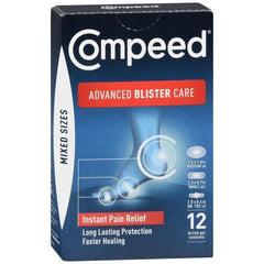 Compeed Advanced Blister Care Cushions, Mixed Sizes, 12 Count, Pack of 4