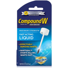Compound W Fast Acting Liquid, Salicylic Acid Wart Remover, 0.31 Fl. Oz.