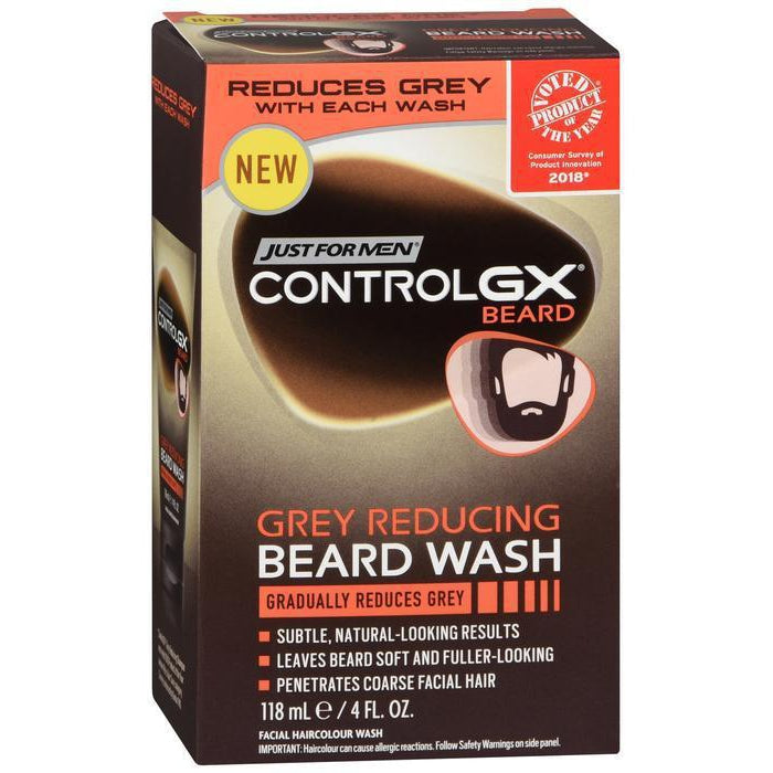 Just For Men Control GX Grey Reducing Beard Wash - 4 Fl Oz