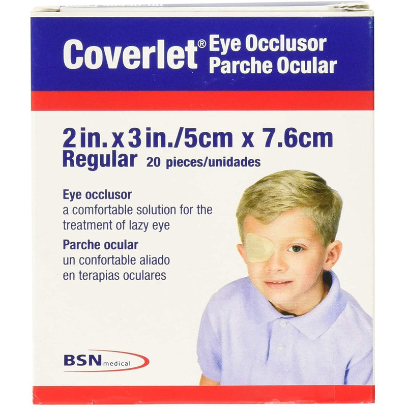 Coverlet Eye Occlusor, Regular Size, 2" X 3", 20 Count