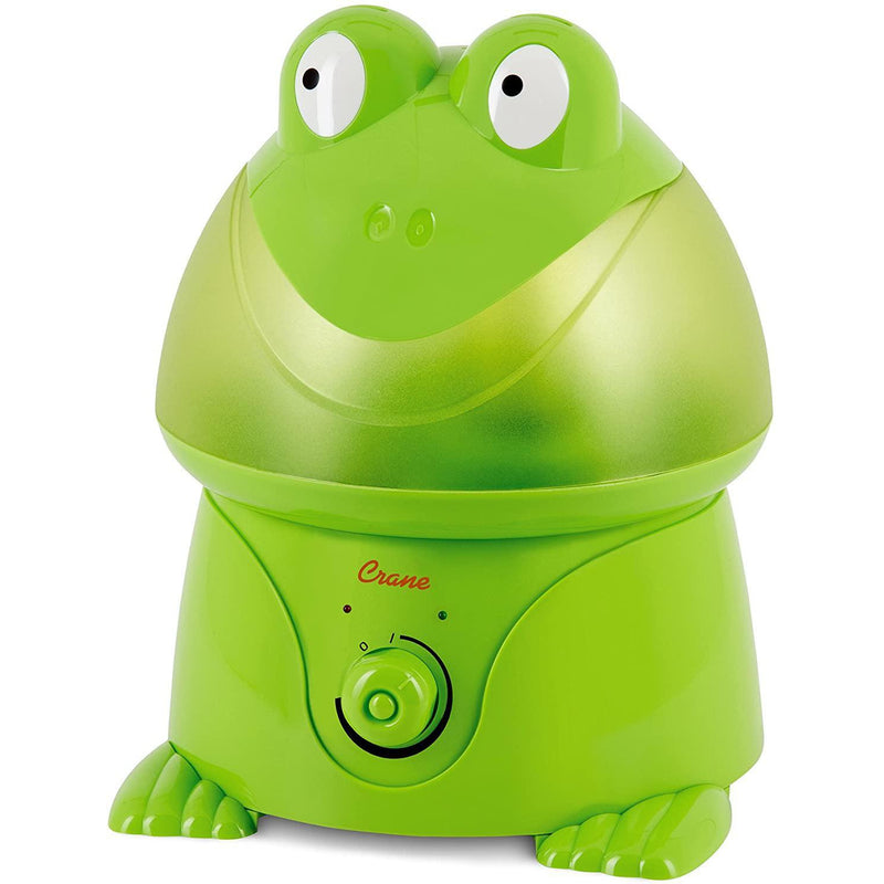 Crane Adorables Ultrasonic Cool Mist Humidifier for Kids, Filter Free - Frog