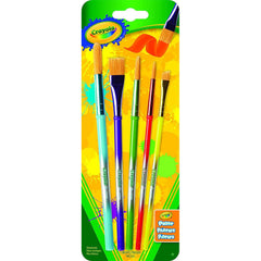 Crayola Arts & Craft Brushes, Assorted, 5 Pack