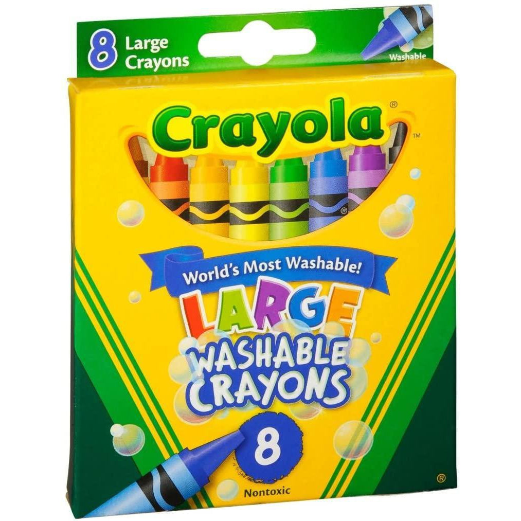 Crayola Large Washable Crayons, 8 Count