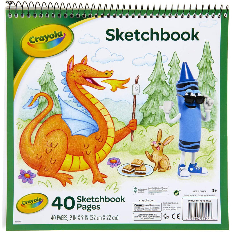 Crayola Sketchbook 9"X9", 40 Sheets