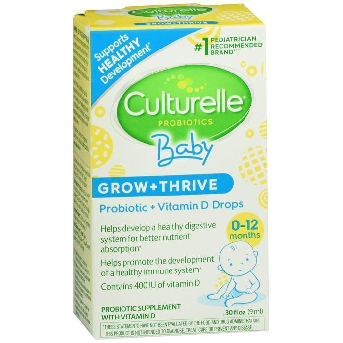 Culturelle Baby Grow + Thrive, Probiotic + Vitamin D Drops - 0.30 oz