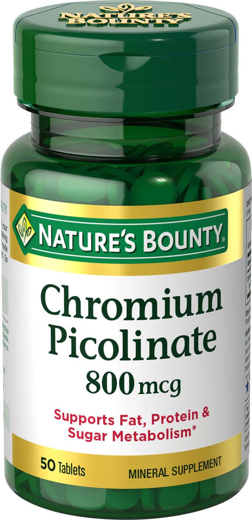 Nature's Bounty Chromium Picolinate 800 mcg - Mineral Supplement