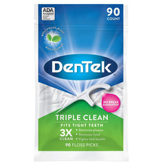DenTek Triple Clean Floss Picks - 90 count