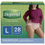 Depend FIT-FLEX Incontinence Underwear for Women, Disposable, Maximum Absorbency, L, Blush, 28 Count
