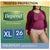 Depend FIT-FLEX Incontinence Underwear for Women, Disposable, Maximum Absorbency, XL, Blush, 26 Count