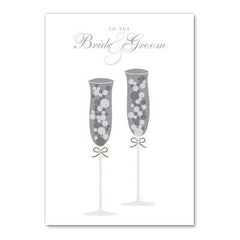 PAPYRUS wedding champagne flute