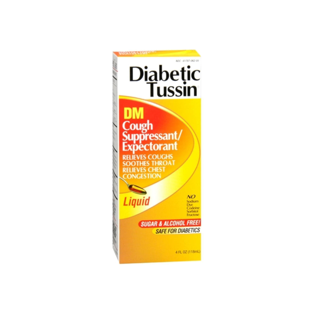 Diabetic Tussin DM Cough Suppressant/Expectorant, 4 fl oz