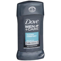Dove Men+Care Antiperspirant Deodorant Stick, Clean Comfort - 2.7 oz