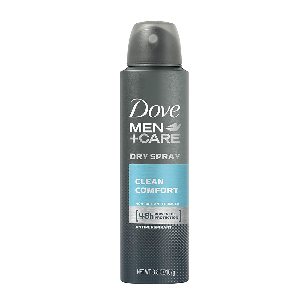 Dove Men+Care Dry Spray Antiperspirant Deodorant, Clean Comfort - 3.8 oz