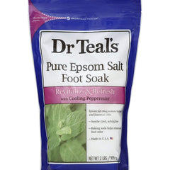 Dr. Teal's Theraupetic Peppermint Foot Soak, Epsom Salt 32 Ounce***