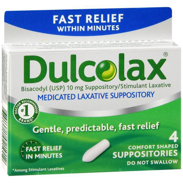 Dulcolax 10mg Suppository - 4 count
