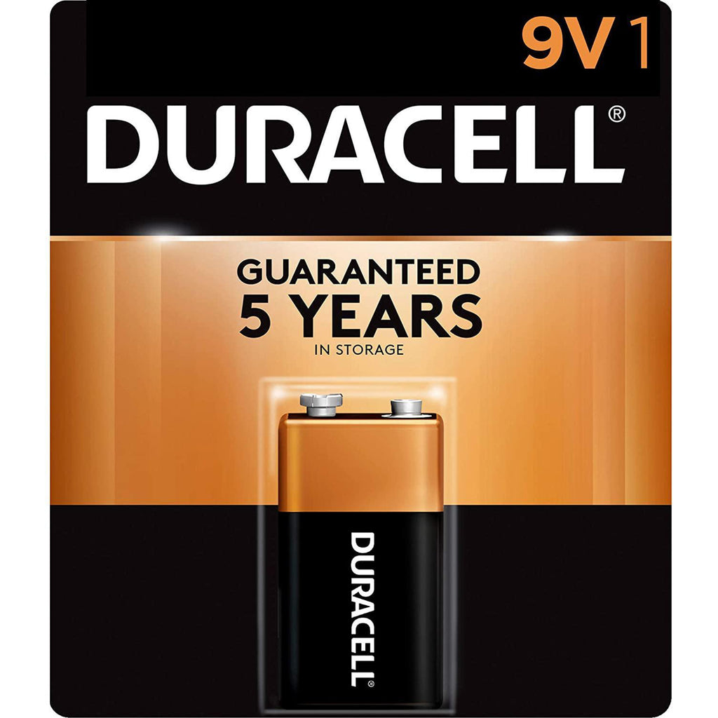 Duracell Coppertop 9V Batteries, Alkaline, 1 Pack