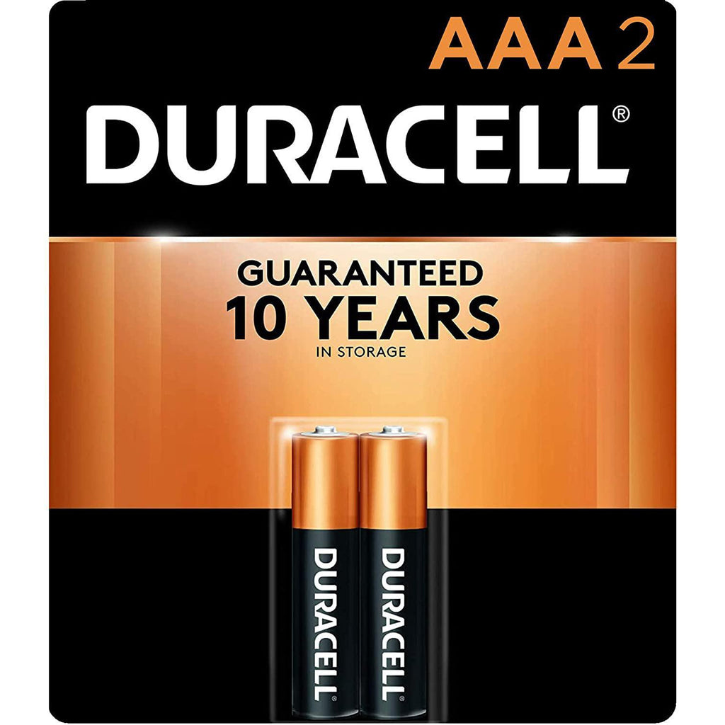 Duracell Coppertop AAA Batteries, Alkaline, 2 Pack