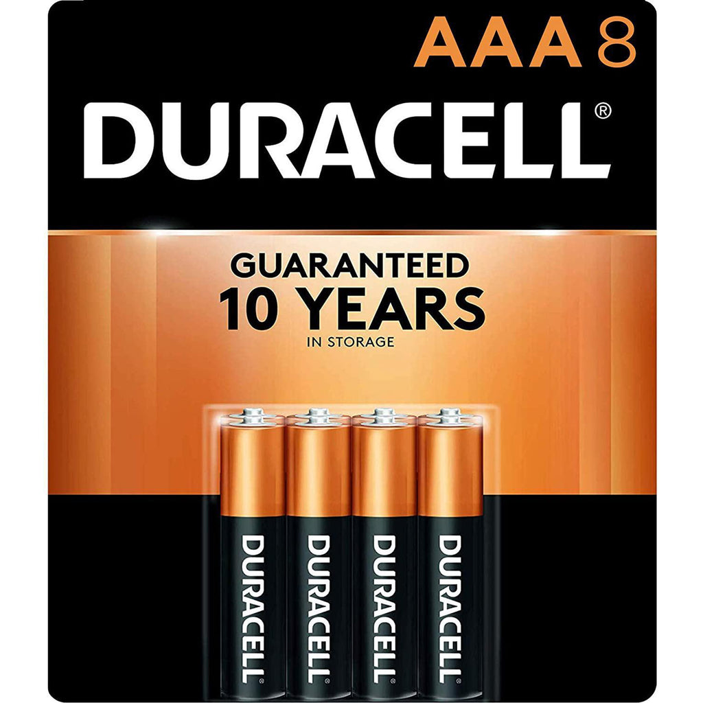 Duracell Coppertop AAA Batteries, Alkaline, 8 Pack