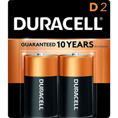 Duracell Coppertop D Batteries, Alkaline, 2 Pack