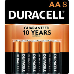 Duracell Coppertop AA Batteries, Alkaline, 8 Pack