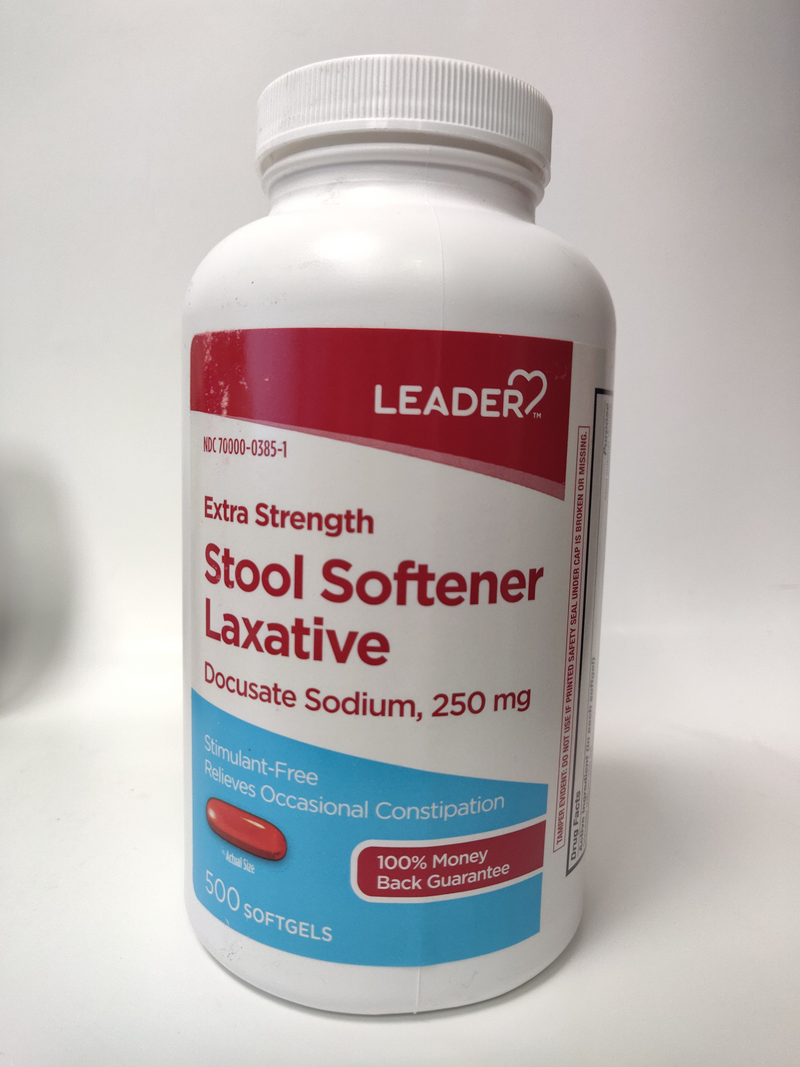 leader stool softener 500 ct