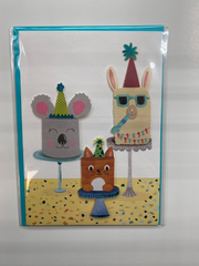 PAPYRUS Birthday Card, Cute Cakes, 1 Card
