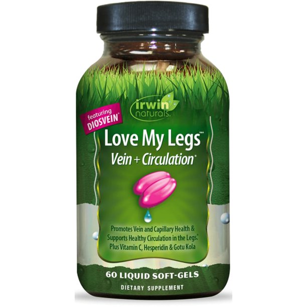 Irwin Naturals - Love My Legs Vein + Circulation - 60 Liquid Softgels - Vitamin & Dietary Supplement