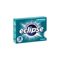 Eclipse Sugar Free Gum, Peppermint, 18 Pieces, 1 Pack