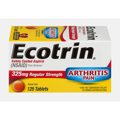Ecotrin Regular Strength Pain Reliever, 125 Tablets