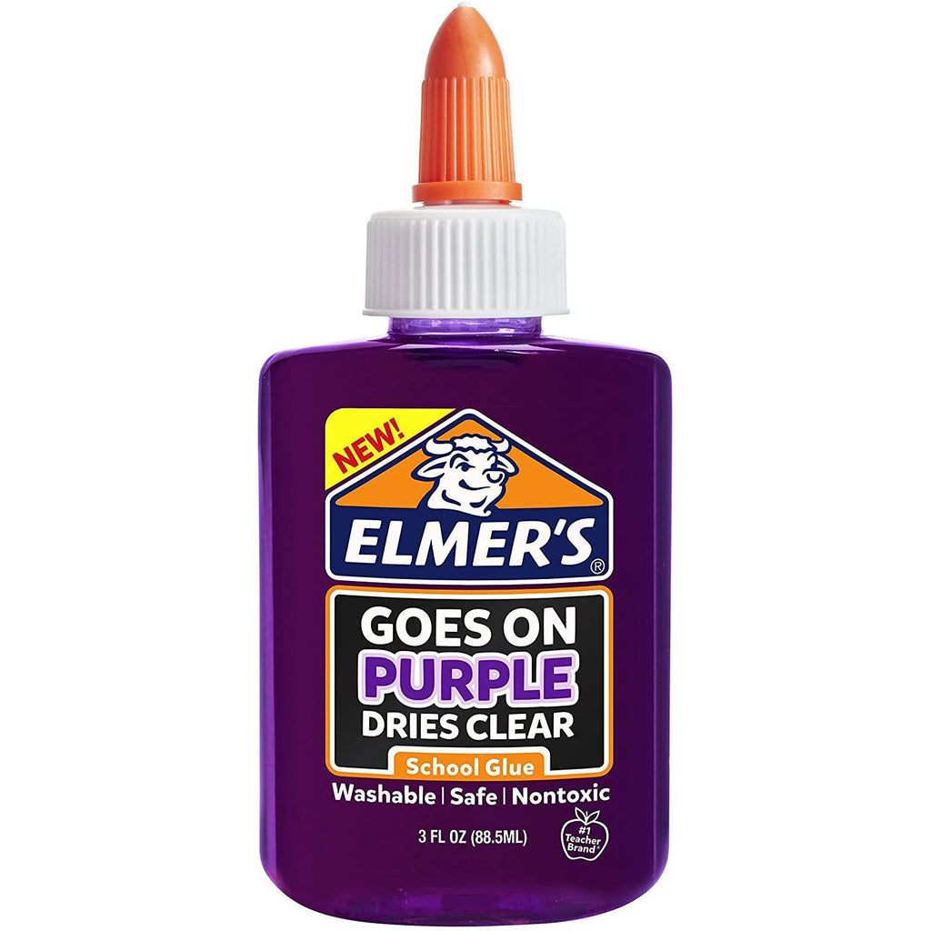 Elmer’s Disappearing Purple Liquid School Glue, 3 Oz