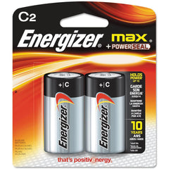 Energizer C Batteries, Max Alkaline Batteries, 2 Count