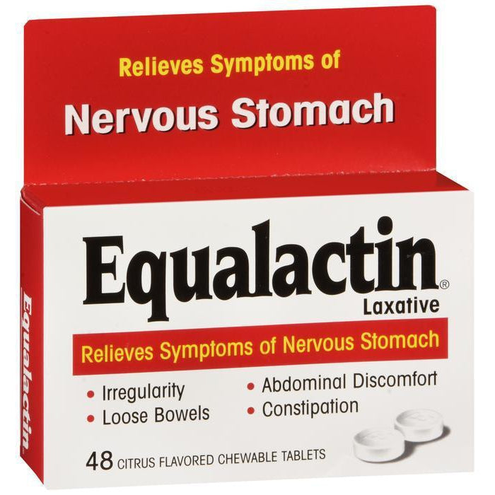Equalactin Laxative, Citrus Flavored Chewable Tablets - 48 count*