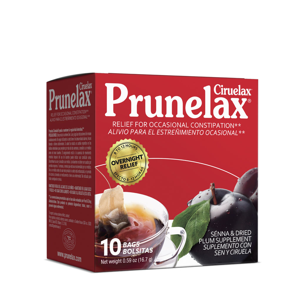 Prunelax Ciruelax Natural Laxative Tea Bags w Senna & Dried Plums, 10 Tea Bags