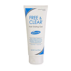 Free & Clear Hair Styling Gel, Fragrance and Gluten Free, For Sensitive Skin, 7 Oz