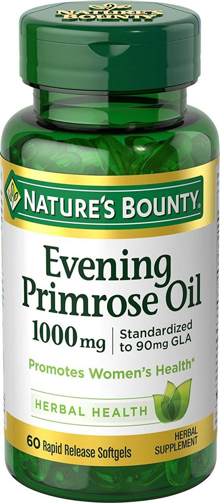 Nature's Bounty Evening Primrose Oil 1000 mg - 60 Rapid release Softgels