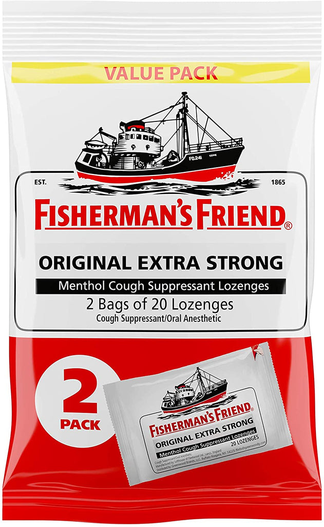 Fisherman's Friend Fishermans Drops 40ct, Original Extra Strong, 40 Count*