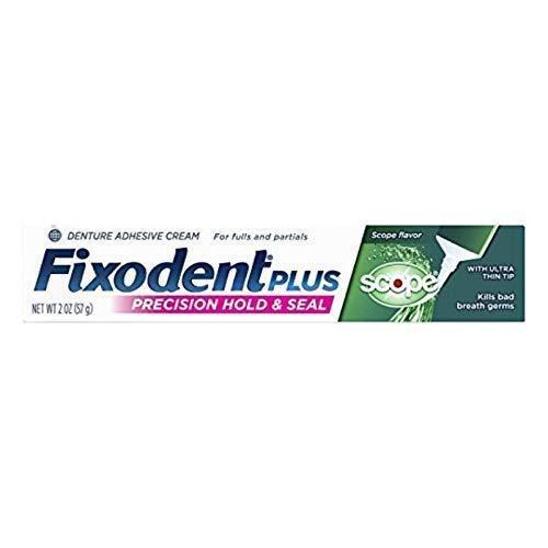 Fixodent Control Denture Adhesive Cream Plus Scope Flavor - 2 oz