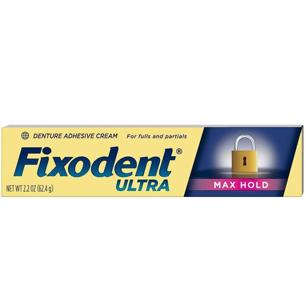 Fixodent Ultra Max Hold Dental Adhesive - 2.2 Oz