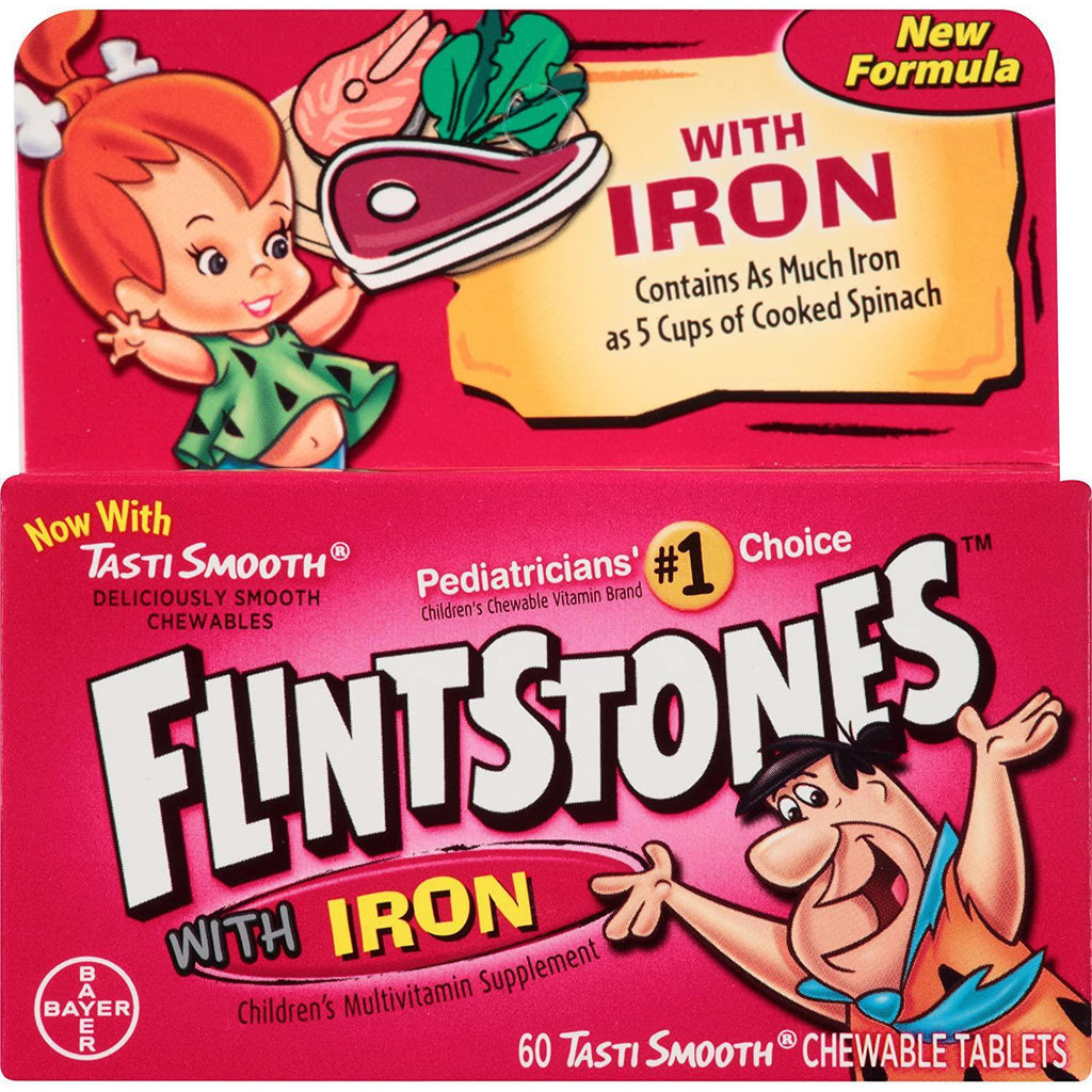 Flintstones Chewable Kids Multivitamin with Iron, 60 chewable tablets