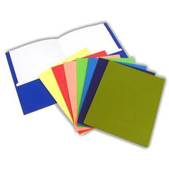 Portfolio 2 Pocket Folders, Assorted Colors, 1 Count