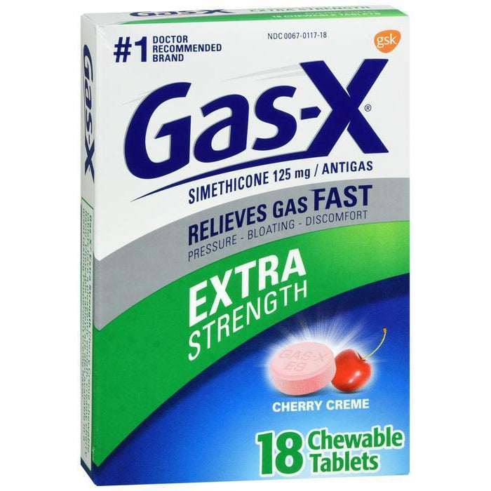Gas-X Extra Strength Cherry Chewable Tablet - 18 count