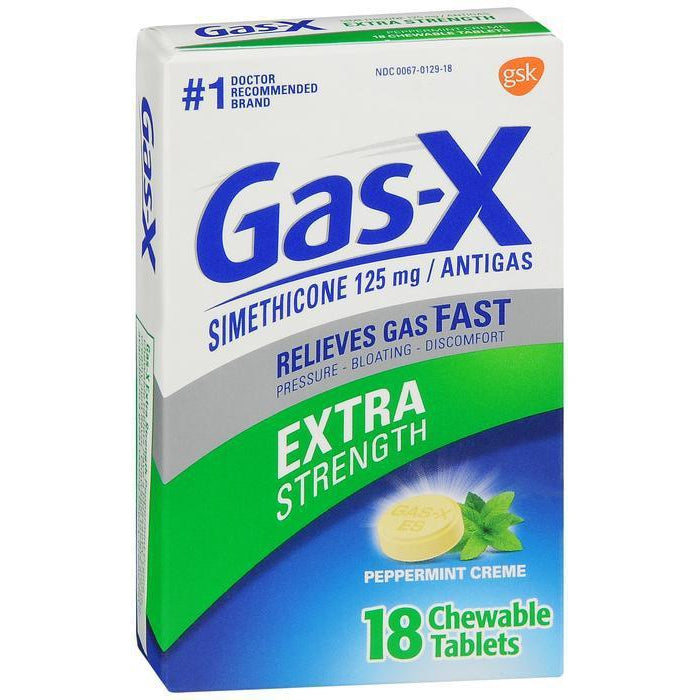 Gas-X Extra Strength Peppermint Chewable Tablet - 18 count