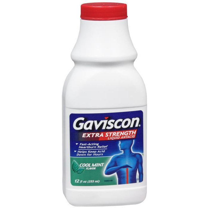 Gaviscon Liquid Extra Strength, Cool Mint Flavor - 12 oz