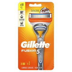 Gillette Fusion5 Men's Razor Handle + 2 Blade Refills, Pack of 2 UPC: 047400658899