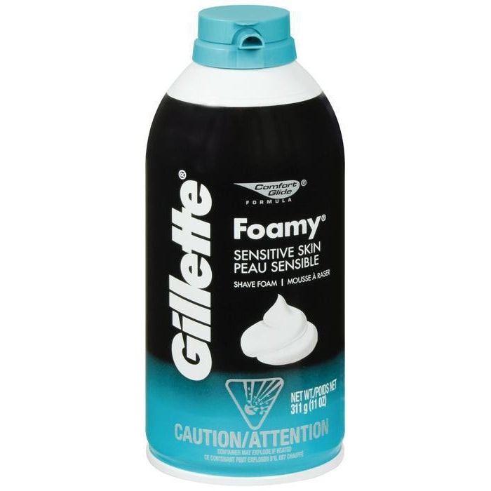 Gillette Foamy Shaving Cream, Sensitive Skin - 11 oz (ECOM 10010567)