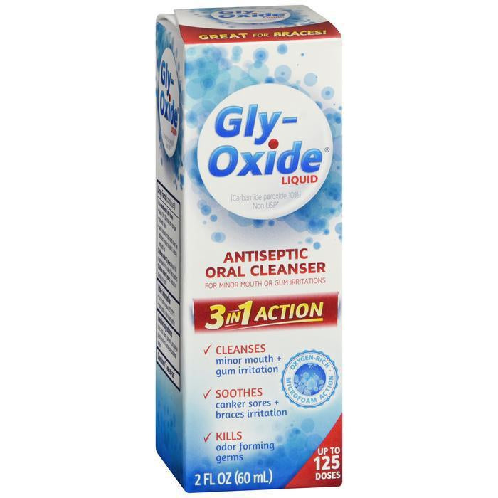 Gly-Oxide Alcohol-Free Antiseptic Mouth Sore Rinse - 2 oz