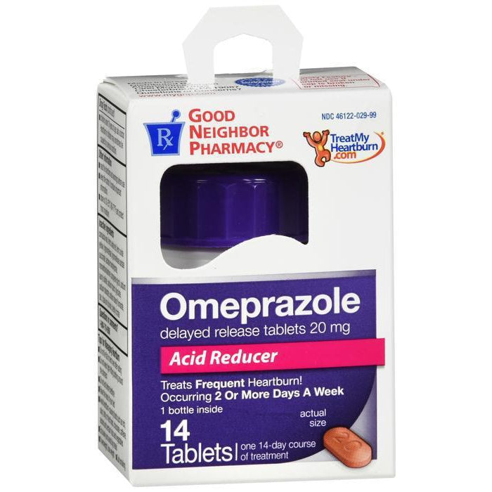 GNP Omeprazole Delayed Release Tablets - 14 count